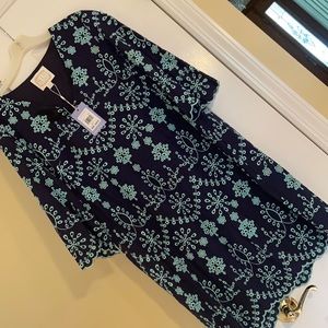 STS sail to sable dress size large Navy Mint